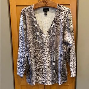 Like New Lane Bryant Snakeskin Sweater